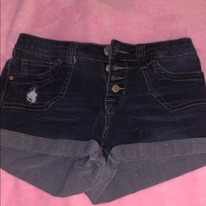 Hot kiss blue jean shorts,
